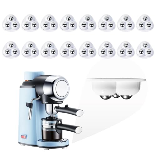 Self Adhesive Appliance Sliders 16 Pack Kitchen & Furniture Rollers | Move Small Appliances Easily 360° Glide No Tools Peel Stick 12lbs Per Wheel - color: White, size: 16pcs