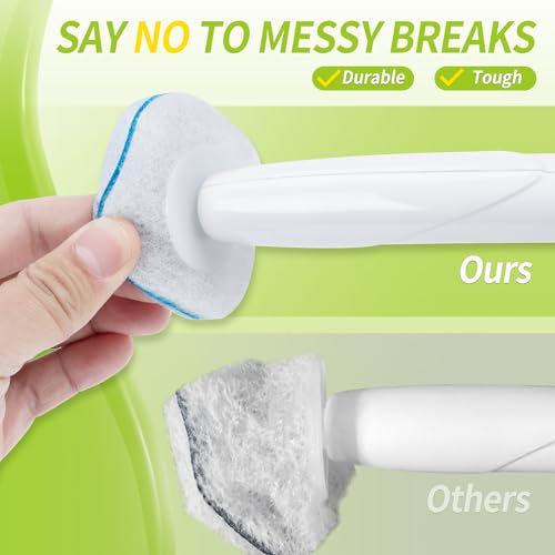 Toilet Bowl Cleaner Wand Refills Compatible with CLOROX, 63 Count Disposable Toilet Brush Refills, Replacement Heads for Toilet Cleaning System - size: 63 Count (Pack of 1)