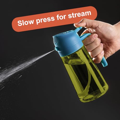 CXINYI - 16oz/470ml Olive Oil Dispenser for Kitchen with Stickers - 2 in 1 Olive Oil Sprayer for Cooking, Air Fryer, and Salad, Blue (Light-Proof Kitchen Gadget) - color: Blue-02