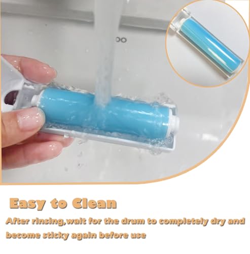 Mini Reusable Lint Roller for Travel, 8 Pack Washable Foldable Lint Remover with Sticky Gel, Portable, Compact and Easy to Clean for Clothes and Luggage Use (Blue) - color: 8 Pack, Blue