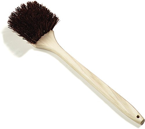 SPARTA 4549300 Flo-Pac Plastic Grout Brush, Scrub Brush, Cleaning Brush With Stiff Palmyra Bristles For Cleaning, 20 Inches, Tan