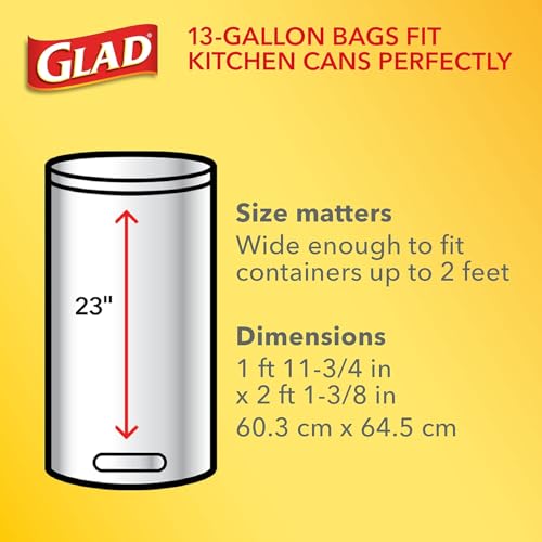 CLO78564 - Glad ForceFlex Tall Kitchen Drawstring Trash Bags - size: 120 Count (Pack of 1)