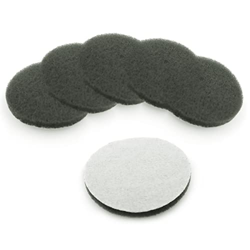 Heavy Duty Scour Pads, Non-Scratch Scrub Sponges, ULIFESTAR 5PCS Dish Scrubber Scouring Pads, Dual-Sided Reusable Household Scrub Pads for Dishes,Dish Cleaning Tool,Kitchen Scrubbers & Metal Grills - size: 98mm/4''1500grits