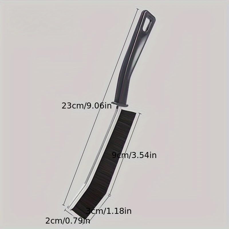 Rubber Gap Cleaning Brush for Tight Spaces - Ergonomic Handle, Flexible Bristles for Kitchen, Bathroom Tiles, Window Seams - Hard to Reach Cleaner Tool