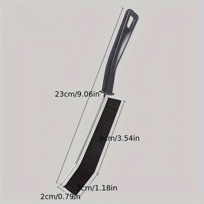 Rubber Gap Cleaning Brush for Tight Spaces - Ergonomic Handle, Flexible Bristles for Kitchen, Bathroom Tiles, Window Seams - Hard to Reach Cleaner Tool