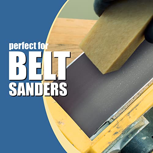 Abrasive Cleaning Stick Sandpaper Cleaner | Remove Dust and Debris from Sanding Belts & Discs | Xtra Large Natural Rubber Cleaning Block for Woodworking | 2" X 2" X 12" (Xtra Large) - size: Xtra Large