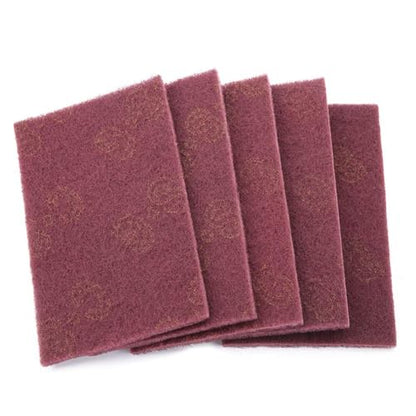 Abrasive Hand Scouring Pads, 2-Pack (Fine Red & Coarse Green) Heavy Duty Scrub Pads for Kitchen, Dish, Pots, Pans, Oven, Grill, Multi-Purpose Cleaning Sponge - color: Red