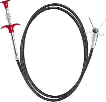 Drain Clog Remover, 79-Inch Flexible Grabber Claw Drain Snake, Pipe Cleaner for Kitchen, Bathroom, Tub, Toilet, Sewer, and Gutter - style: 76 IN