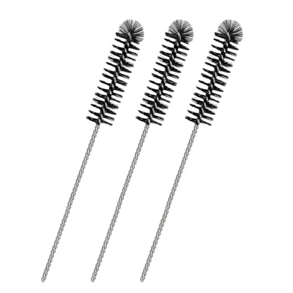 3PCS Carbon Dirt Cleaning Brush, Carburetor Cleaner Density Nylon Tube Brush for Drill, Car Engine Carbon Dirt Jet Remove Cleaning Brushes for ATV Motorcycle Moped Welder