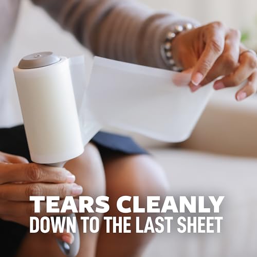 Scotch Lint Roller, 2 Pack (112 Sheets Total), 56 Easy Tear Sheets Each, 4 in x 22.6 ft, Adhesive Lint & Pet Hair Remover for Clothes and Furniture - size: 2 Pack
