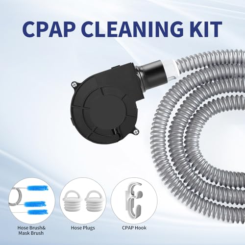 CPAP Hose Dryer Cleaning Kit: Fast-Drying Silent Blower Fan Cleaner for Resmed Airsense 10/11 Heated Tubing, for Universal 22mm CPAP Hose Tubes Cleaning Supplies