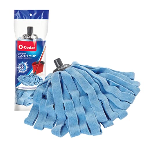 O-Cedar Microfiber Cloth Mop & QuickWring Bucket with Extra Refill, 2 Piece Set