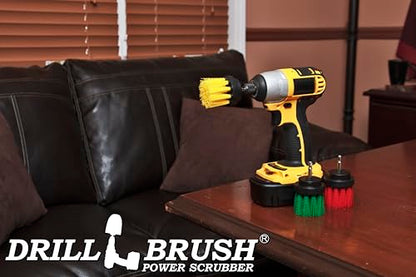 Kitchen Accessories - Drill Brush - Grout Cleaner - 2-inch Diameter Multi-Purpose Spin Brush Kit - Garden Statues - Bird Bath - Granite Cleaner - Bathroom Accessories - Shower Curtain - Baby Bath Tub - color: Green / Red / Yellow