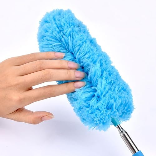 Microfiber Duster - 22'' Ceiling Fan Cleaner Duster, Dust Brush for Cleaning Window Blinds, Ceiling Fans, Furniture & Cars, Reusable Dust Remover Wand, Washable & Flexible Duster