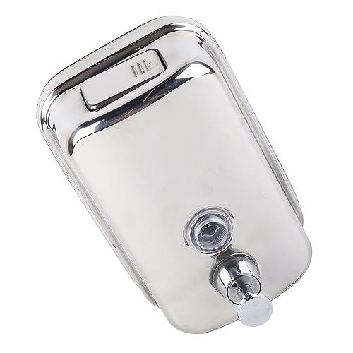 500ml Dispenser, Medium Capacity Durable Wall Mounted Commercial Dispenser, Stainless Steel for Public Places