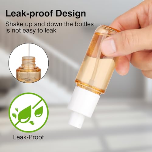 Small Spray Bottles 4 Pack1.35oz Fine Mist TSA Travel Size Toiletries Spray | 40ml Empty Mini Spray Bottles Refillable Plastic Travel Bottle Set for Hair, Face Toner, Plants, Cleaning