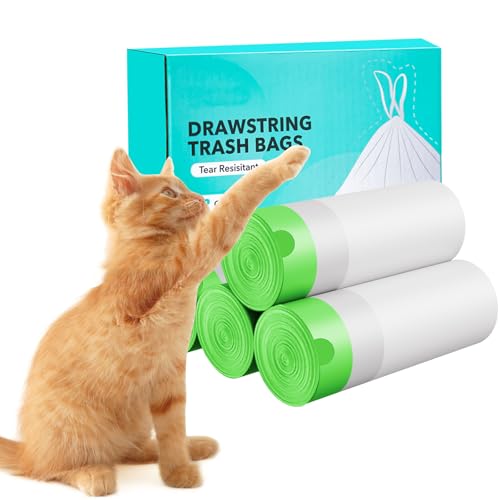 Drawstring Garbage Bags, Tear-Resistant, Large Capacity, Odor-Absorbing, Easy to Clean