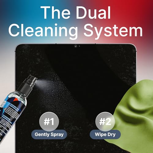 Koala Eyeglass Lens Cleaner Spray Kit | (1x) Glasses Cleaner Bottle + (1x) Microfiber Cloth | Alcohol Free Eyeglasses, Screen, and Camera Cleaning Kit | Made in USA (2 Piece Set) - size: 2 Piece Set