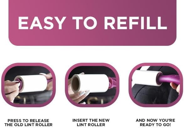 Refill for Metkix Lint Rollers 8 Pack (Total 800 Sheets) - size: 8 Refills (Total 800 Sheets)