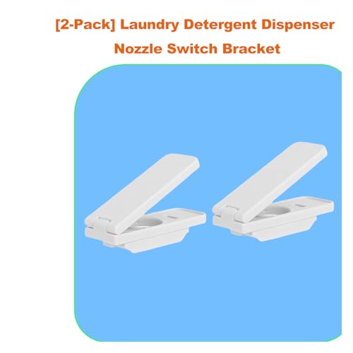2 Pack Laundry Detergent Dispenser Nozzle Holder – Easy-Press Spout Opener, Drip-Free Detergent & Softener Accessory, Fits Most Large Bottles, laundry room organization