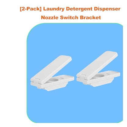 2 Pack Laundry Detergent Dispenser Nozzle Holder – Easy-Press Spout Opener, Drip-Free Detergent & Softener Accessory, Fits Most Large Bottles, laundry room organization