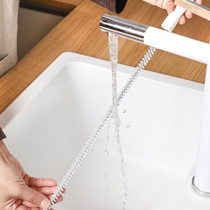 Household Sewer Hair Catcher Sewer Drain Cleaner Brush Bendable Sink Overflow Drain Brush Flexible Pipe Cleaner Gifts Drain Cleaning Brush for Household Use