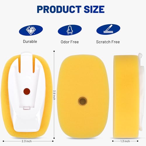 Sponge Brush Refills for OXO Dish Brush, 6 Pack Soap Dispensing Dish Refills, Scrub Replacement Head for Scrubber, Sponge Replacement Head Fits Soap Dispensing Handle