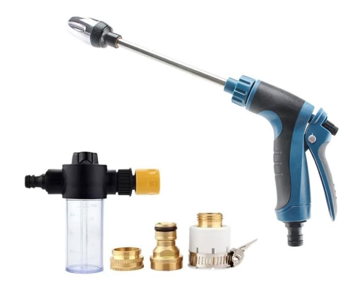 jethose pressure washer nozzle Original - New & Improved 2026 Model, 360° Rotating, Durable Stainless Steel Spray Nozzle (Grey-a,One size) - color: Grey-a