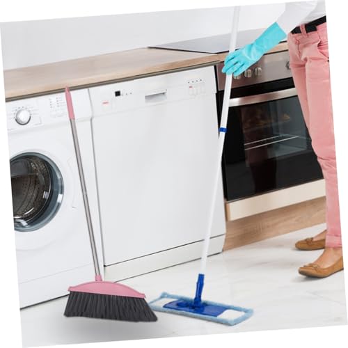 2pcs Wide Scrub Broom Stiff Bristles Broom for Deck Cleaning Patio Sweeping