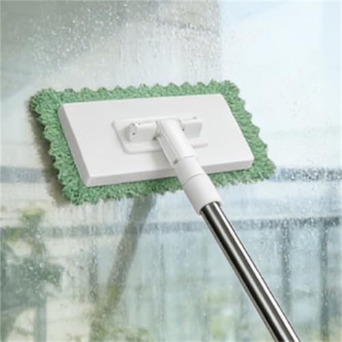 Clip and Grip Mop, No Wash Lazy Mop, Dispose Dust Mops with 4 Reusable Cloths, 39 Long Handle with Locking Head & Sweeping Cloths for Cleaning Floor Window Kitchen Home - color: 2pcs
