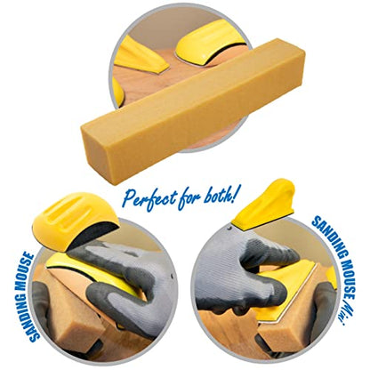 Abrasive Cleaning Stick Sandpaper Cleaner | Remove Dust and Debris from Sanding Belts & Discs | Xtra Large Natural Rubber Cleaning Block for Woodworking | 2" X 2" X 12" (Xtra Large) - size: Xtra Large