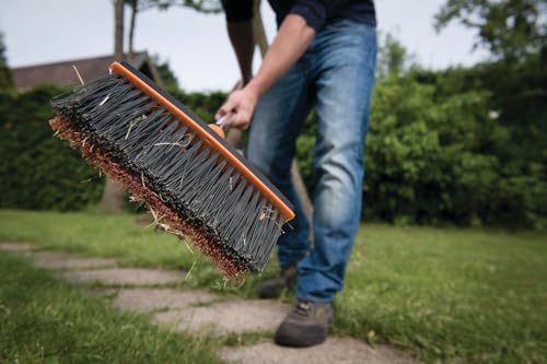 Fiskars All-Purpose Broom, Broom Head, Width: 26 cm, Plastic Bristles, Black/Orange, QuikFit, 1001417 - style: All-purpose broom (26 cm)