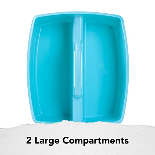 Storex Industries 13" x 11" x 6.375" Large Caddy, Teal (Pack of 2) - color: Teal, size: 2-Pack, style: Large