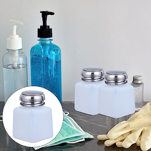 FOMIYES 3pcs Static Press Bottles Squeeze Wash Bottles for Alcohol Refillable Containers for Labs Industry and Daily Use