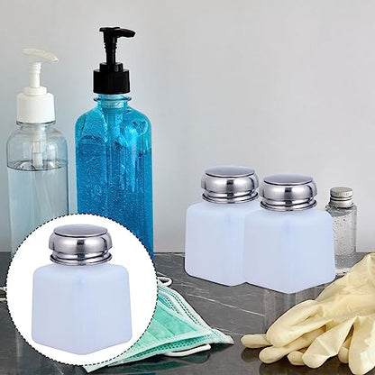 FOMIYES 3pcs Static Press Bottles Squeeze Wash Bottles for Alcohol Refillable Containers for Labs Industry and Daily Use