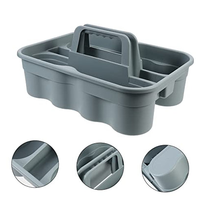GLEAVI Large Storage Wicker Basket Cleaning Supply Organizer Carrier Box Case
