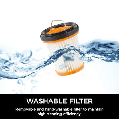 Shark WV201 WANDVAC Handheld Vacuum, Lightweight at 1.4 Pounds with Powerful Suction, Charging Dock, Single Touch Empty and Detachable Dust Cup,Graphite, Slate - color: Slate