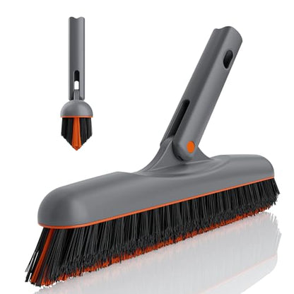 Eazer Grout Brush - Original Head,EAB02-H,180°Rotation Tile Grout Cleaning Tool, V-Shape Shower Scrubber Cleaner Stiff Bristle for Cleaning Bathroom Wall, Baseboards（Pole Not Included）