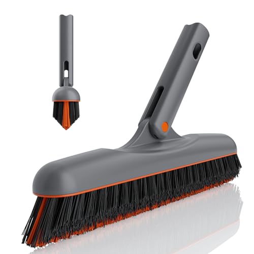 Eazer Grout Brush - Original Head,EAB02-H,180°Rotation Tile Grout Cleaning Tool, V-Shape Shower Scrubber Cleaner Stiff Bristle for Cleaning Bathroom Wall, Baseboards（Pole Not Included）