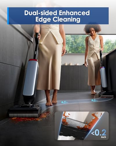 Tineco Floor One S9 Artist Pro Wet Dry Vacuum Cleaner, 22kPa Suction, 360° SmoothDrive, Anti-Tangle Design, 185°F Flashdry, 75 Min Runtime, Dual-Edge Cleaning, 180° Lay-Flat - style: S9 Artist Pro