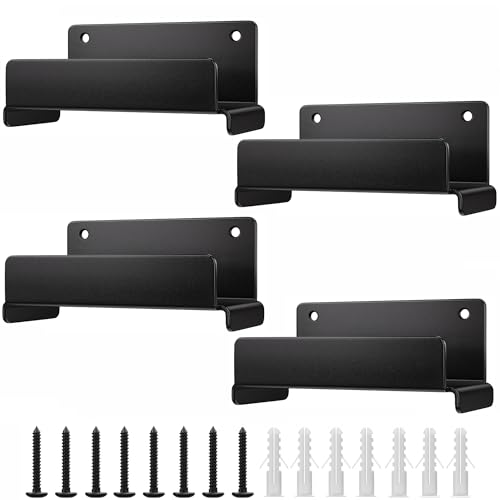 niffgaff Ladder Hooks for Garage Wall, 4 Pack Heavy Duty Wall Mount Storage Hanger for Ladders, Chairs & Patio Furniture, Fits Step & Extension Ladders, Garage Organization - size: 4 Pack