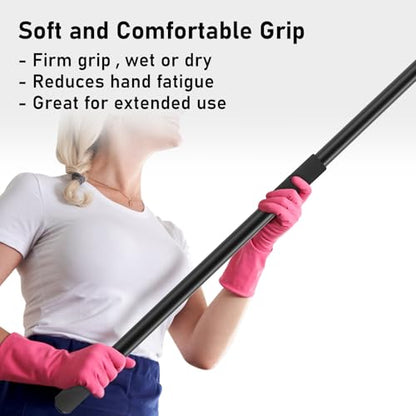 12FT Telescoping Extension Pole - Adjustable Aluminum Paint Roller Pole with 3/4" Universal Threaded Tip - Flip-Lock Extendable Pole for Window Roof Pool Cleaning - size: 12ft pole1