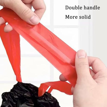 Ultra Thick16-18 Gallon Black Drawstring Trash Bags | 26x33 inches Heavy Duty Plastic Garbage Bags for Household Kitchen Living room Office Restaurant Thickened Stretchy