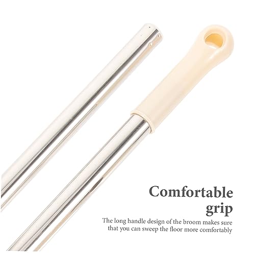 ABOOFAN Long Handle Soft Bristle Broom for Home and Office Floor Cleaning Static Dust Brush with Hanging for Kitchen Garage and Hard to Reach Corners