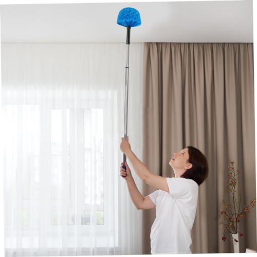 Cobweb Duster Head Twist on Spider Web Brush for Cleaning,Duster Refills Head Attachment Fits Standard Threaded Poles, No Pole,Hand Duster Dusters