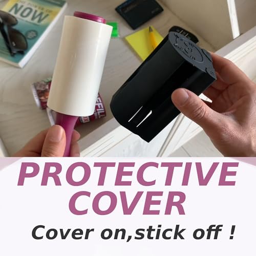 Lint Rollers for Pet Hair Extra Sticky, Special Cover Design, Pet Hair Remover, 400 Sheets - size: 2 Rollers + 2 Refills (Total 400 Sheets)