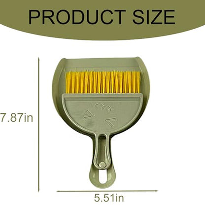 3PCS Hand Broom and Dustpan Set Mini Household Cleaning Tool Small Broom and Dustpan Set Soft Bristle Dust Pan and Brush Set for Home, Car, Table and Kids Cleaning