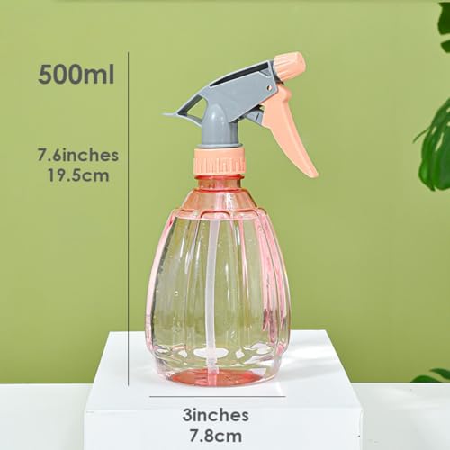 Adjustable Nozzle Plastic Watering Can – Manual Pressure Sprayer for Gardening, Disinfection, & Plant Care – Lightweight Design for Home Cleaning & Care (Red) - color: Red