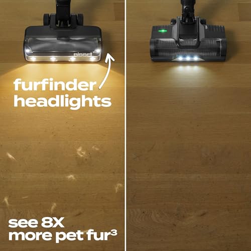 Bissell PowerClean FurGuard Self-Standing Cordless Vacuum w/Self-Cleaning Brush Roll, Wall Mount, Upholstery Tool & Bright Headlights, Amazon Exclusive Limited Edition Color, Coastal Clean, 4039A - style: PowerClean FurGuard Coastal Clean
