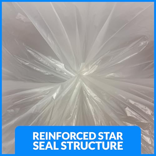 Reli. 40 to 45 Gallon Trash Bags Heavy Duty | 125 Trash Bags with Ties | Super Sizeable, Clear, Serious Garbage Cleanup